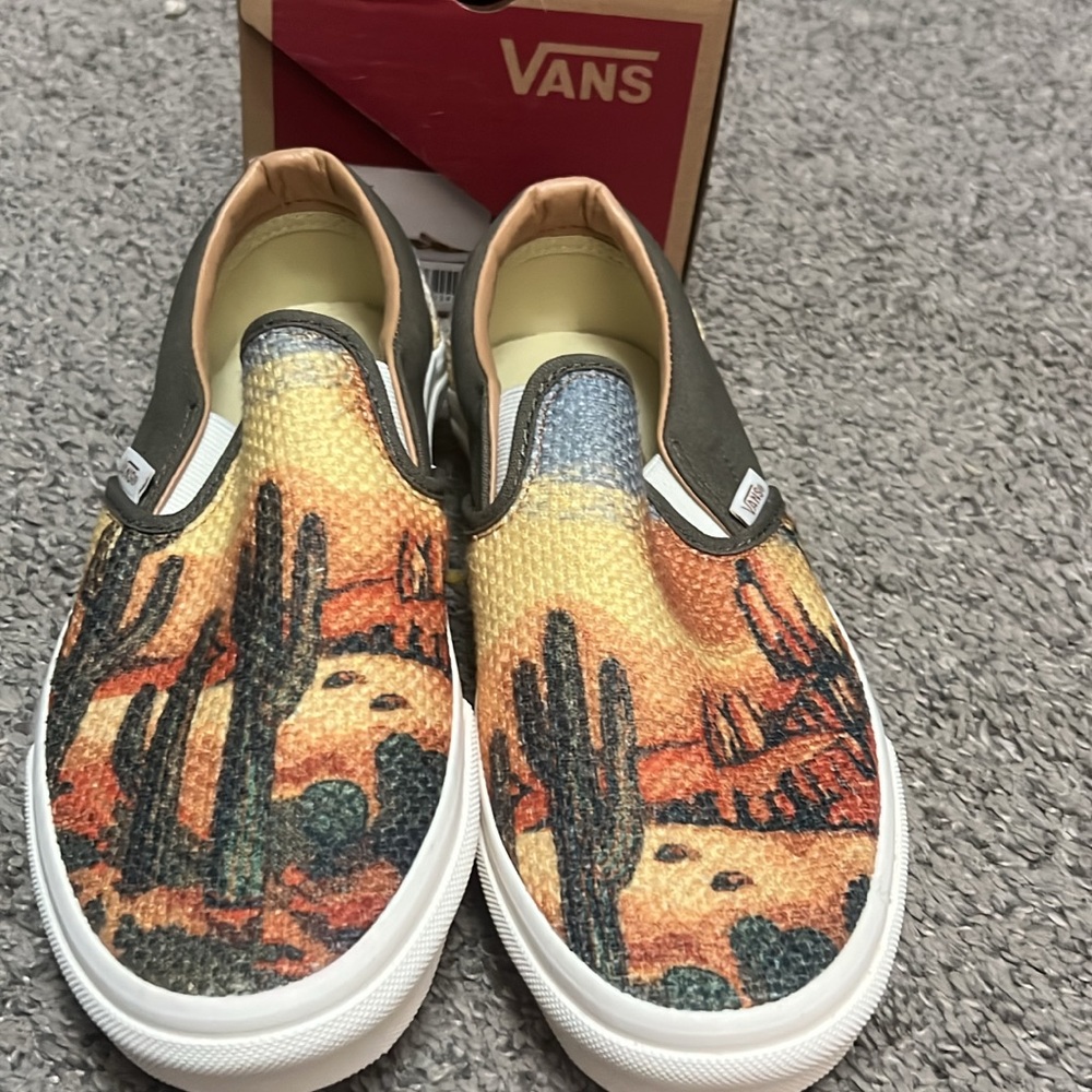 Vans Cali Tapestry Cactus Slip-On Shoes